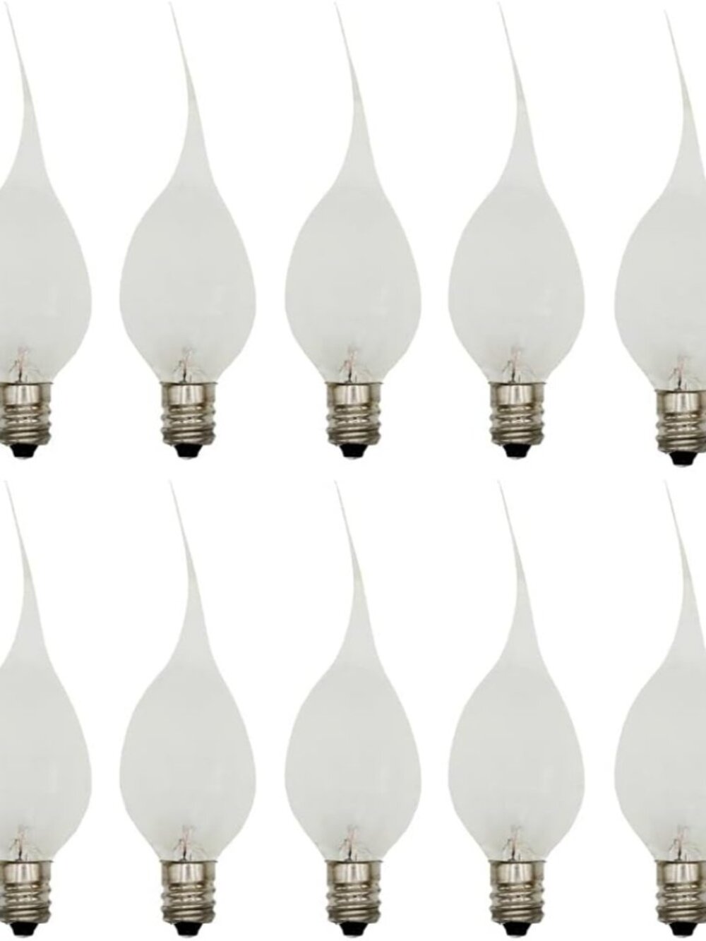 Silicone Dipped, Country Style, Electric Candle Lamp Chandelier Light Bulbs, 7 W